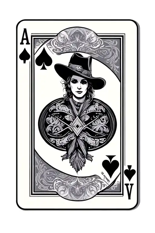 Playing Cards And Western