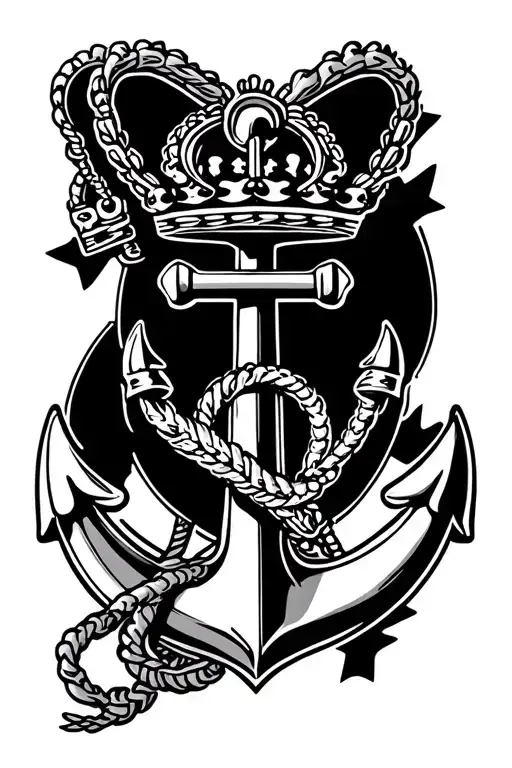 Fouled Anchor And Royal Canadian Regiment Badge