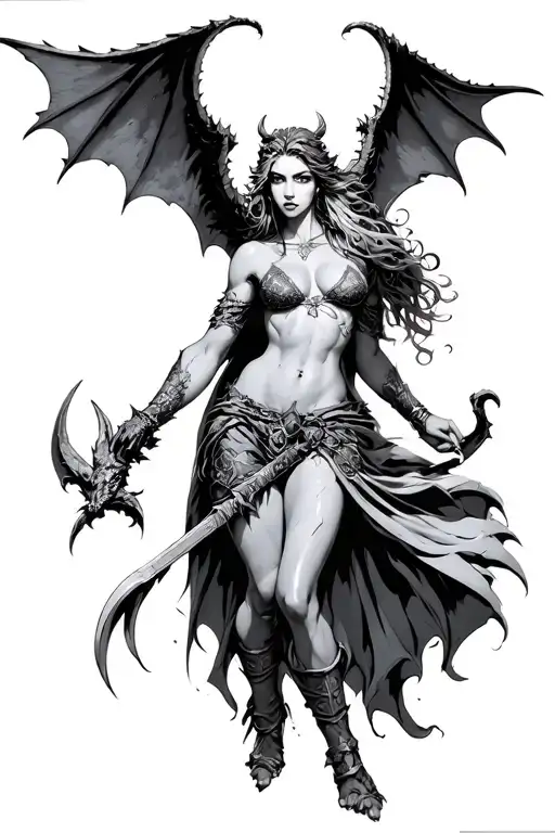 Eros Female Gargoyle Warrior