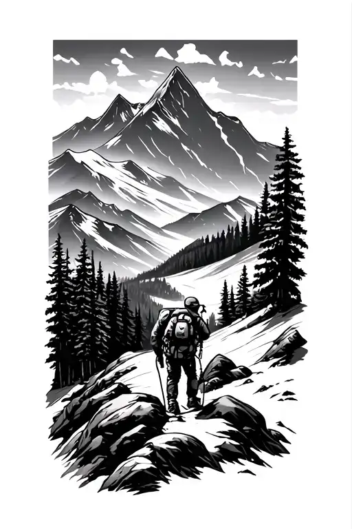 Trekking And Mountain Landscape