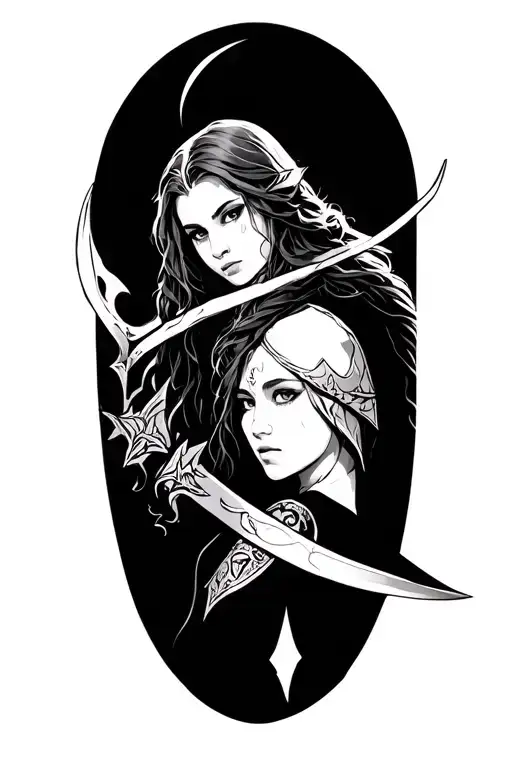 Sif From Dark Souls With Ranni From Elden Ring