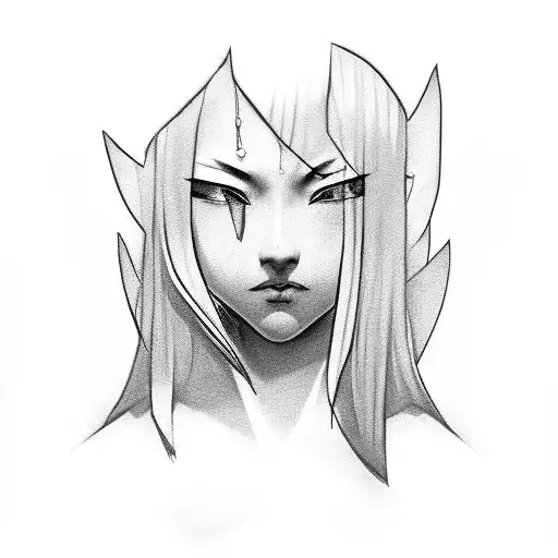 Girl Behind Breaking Samurai Mask