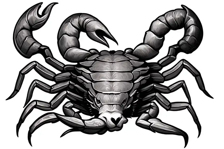 Taurus With Scorpion Zodiac Symbols Intertwined