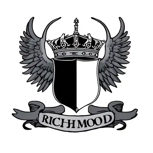 Richmond Family Crest Heraldry Crown Wings