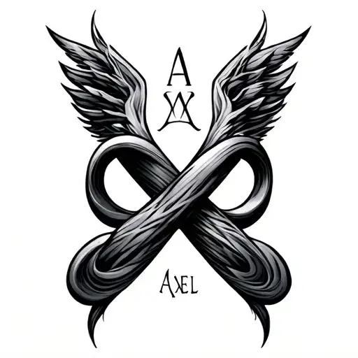 My Sons Name Axel Infinity Symbol Intertwined