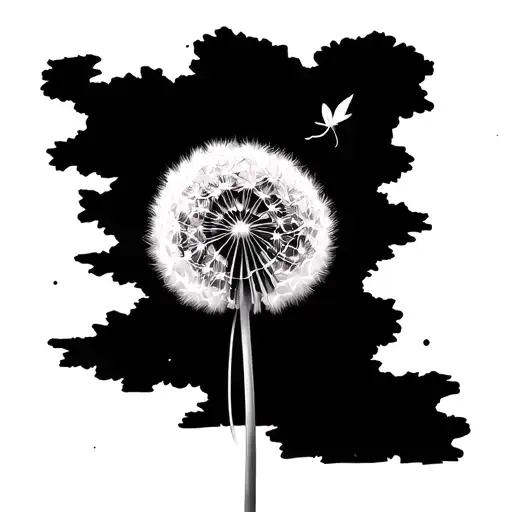 Dandelion That Flies To The Sky