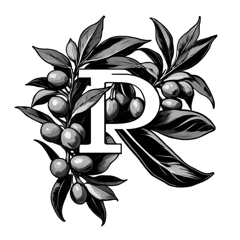 R With Olive Branches