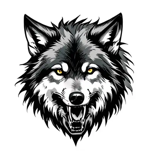 Calm But Terror Inside Wolf For Wrist Tattoo Design