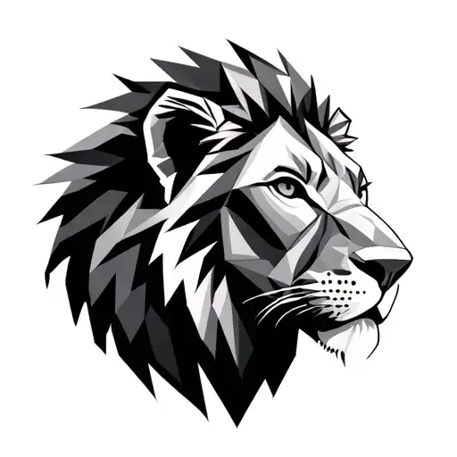 Lion In Geometrical