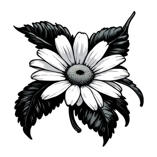 Daisy Flower With Word Honey