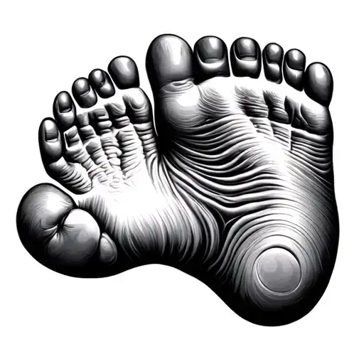 Baby Footprint With Child Birth Data