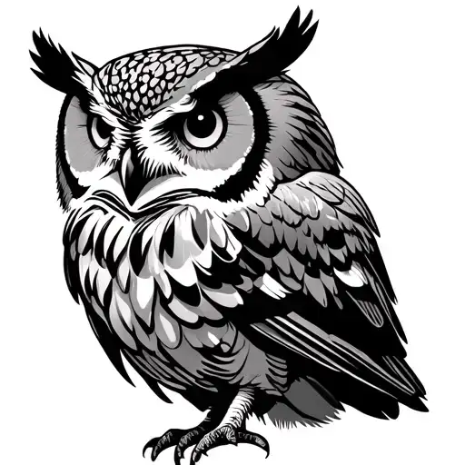 Owl Side View