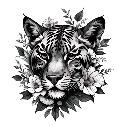 Animal And Floral Sleeve