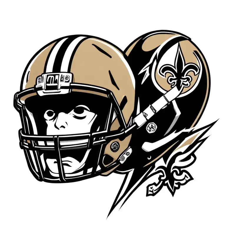 One Piece Featuring Saints Football