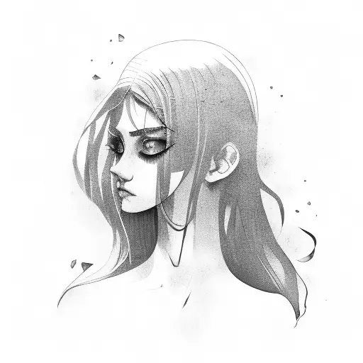 Girl Woth Broken Glass