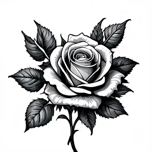 Bouquet With Rose In The Middle