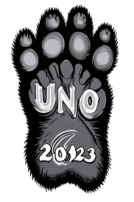 Dog Footprint Mith Name Uno 2023