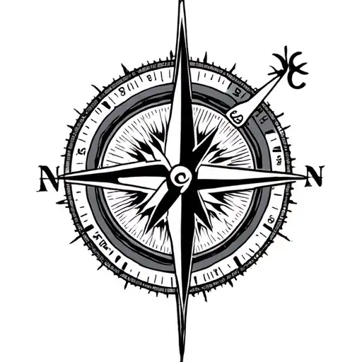 Heartbeat Line Compass