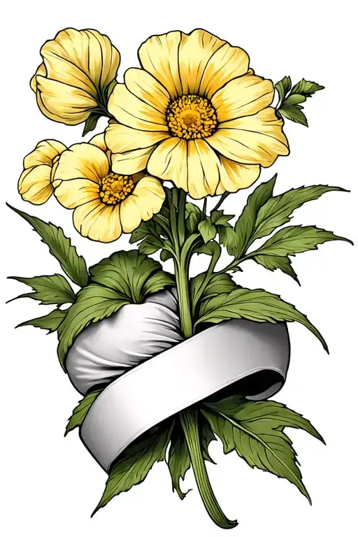 Mustard Plant Wrap Around Arm Sleeve