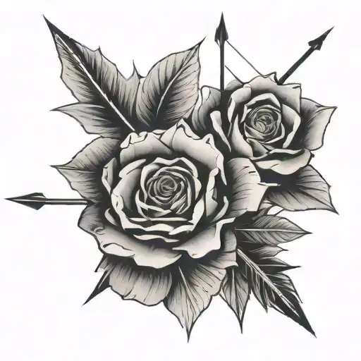 Five Arrows And One Rose