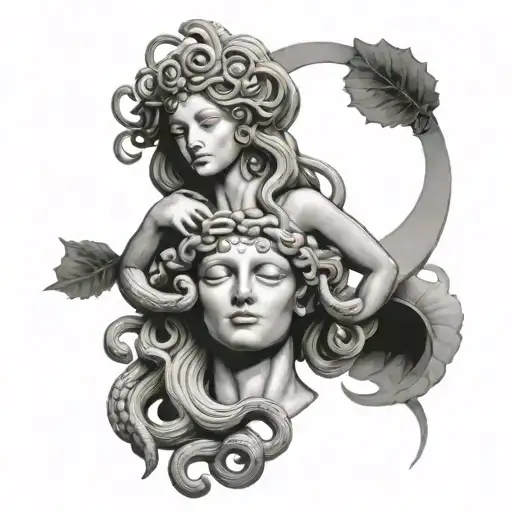 Medusa Feminine Statue