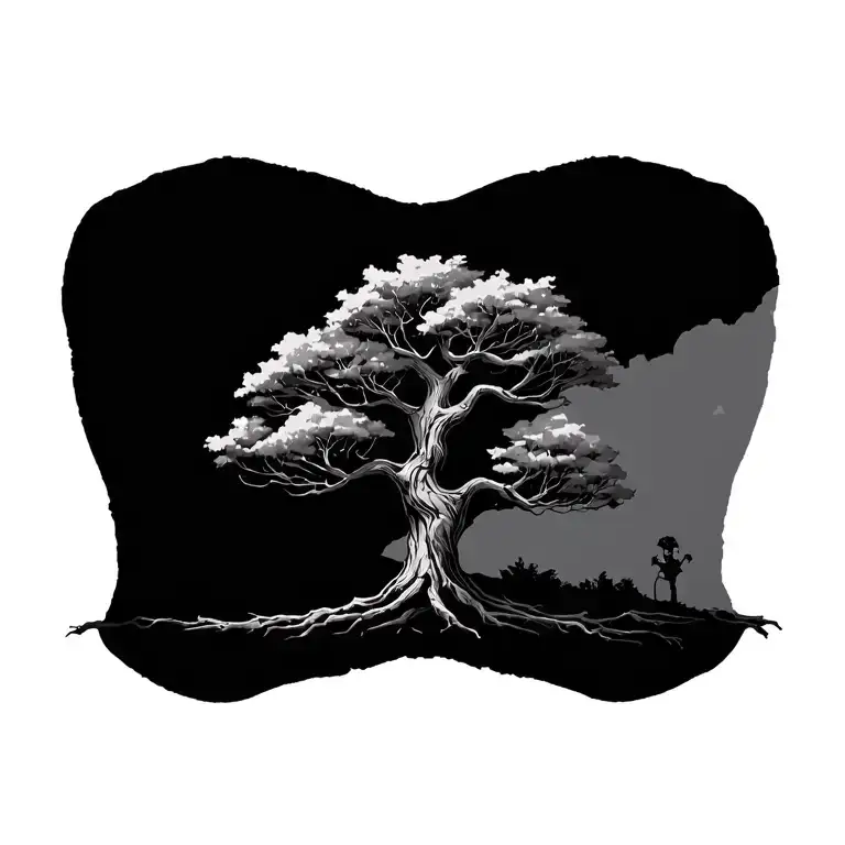 A Tree With 3 Branches