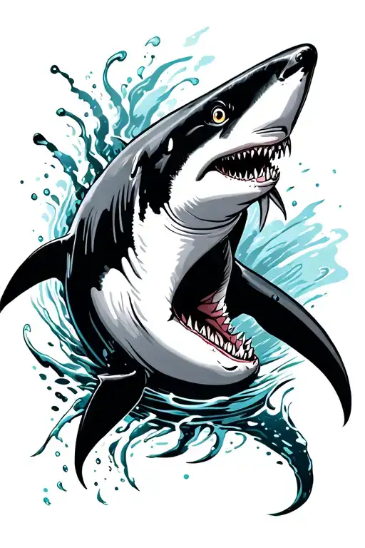 Moving Shark Swimming