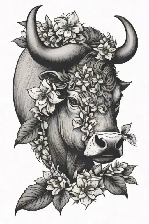 Taurus Bull And May Birth Flowers