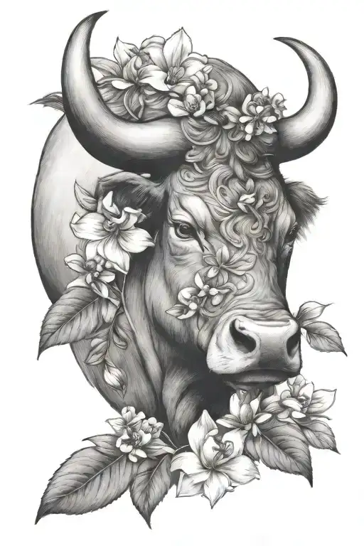 Taurus Bull And May Birth Flowers