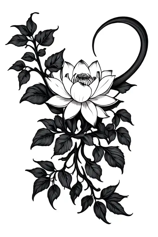 Lotus Flower Vine Garland That Will Wrap Around Arm