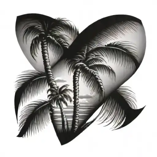 Palm Tree Cuff Sleeve