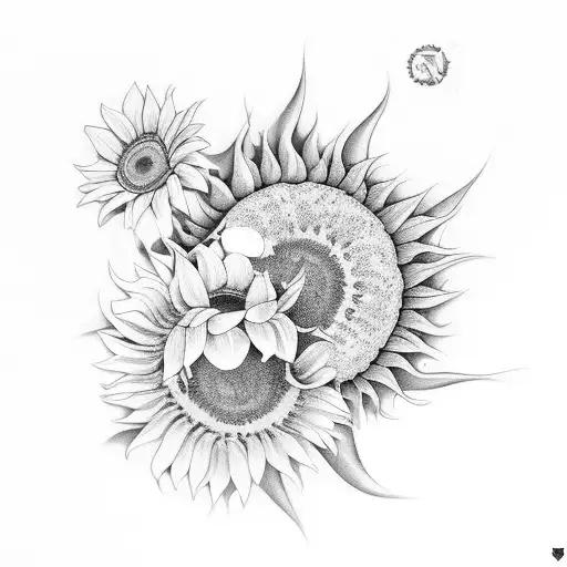 A Cover Up For A Turtule And Sunflowers