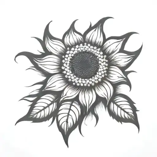 Sun Beaten Sunflower