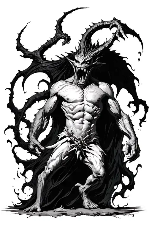 Evil Monster Getting Destroyed By God