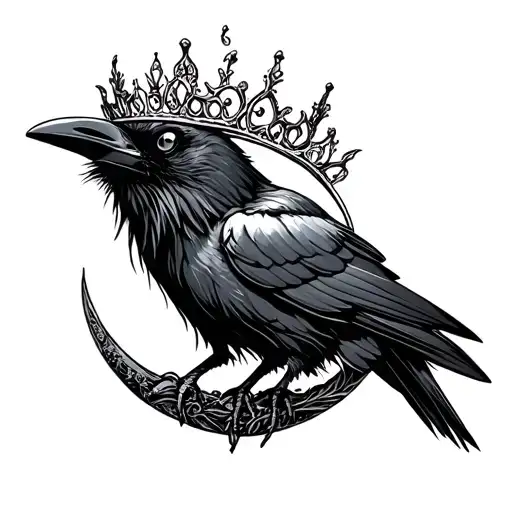 Raven Tiara Moon Pumpkin