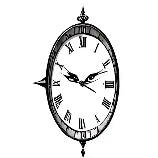 Makeup Artistry Timeless Clock With Eyes