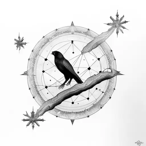 Constellation Stars Crow