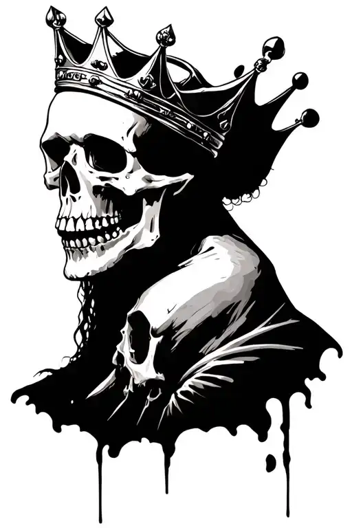Skelton With A Crown Suicideboys Themed