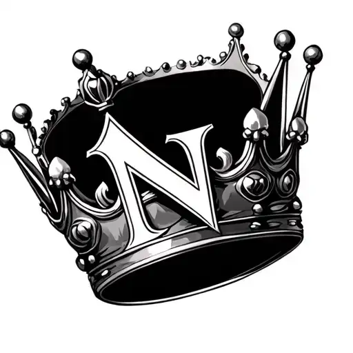 Crown With Letter N
