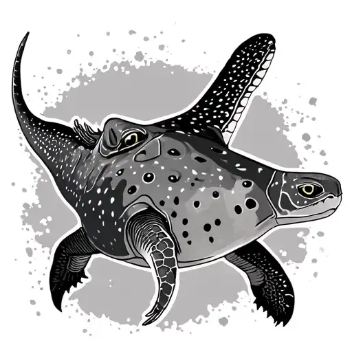 Spotted Eagle Ray Turtle Dinosaur