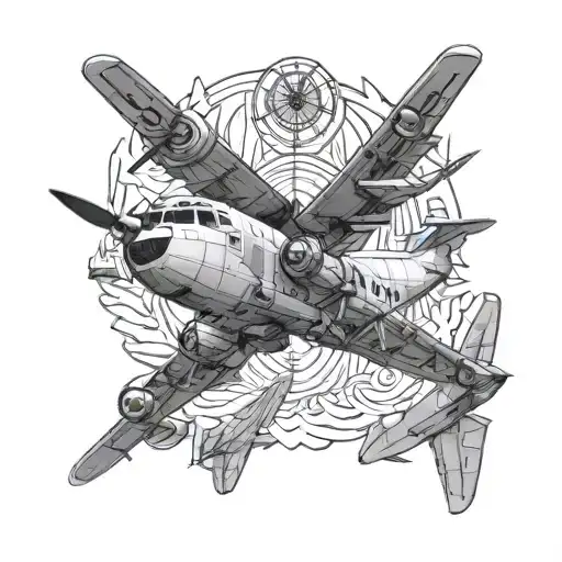 P3 Orion Airplane Navy Wings