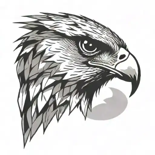 Falcon Head Faded With Mountains Panorama Capturing