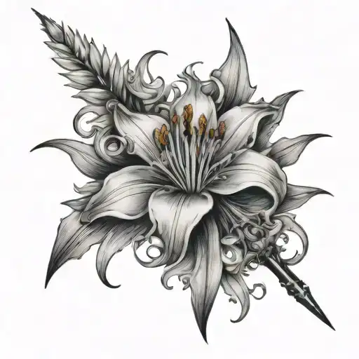 Lycoris Flower Envelops The Dagger