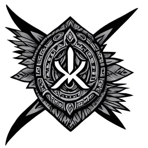 Serenity Prayer W Aztec