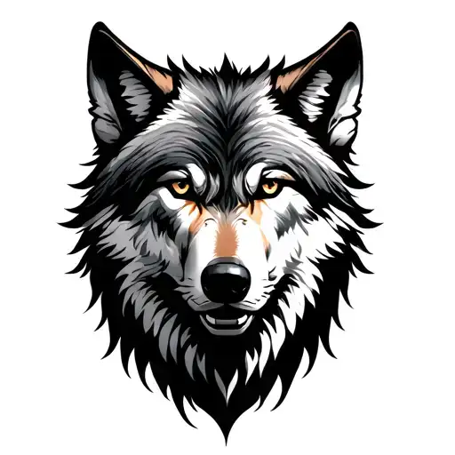 Wolf Protects Wolf Wolf By Surrounding His Neck