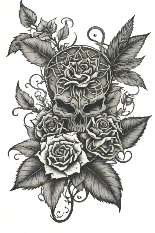 Dead Animal Plants Intertwined