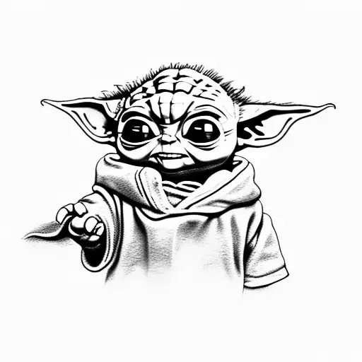Baby Yoda Scratch Sketch