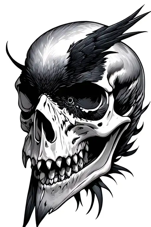 Raven Skull Poe