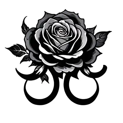 Ohm Symbol And Roses