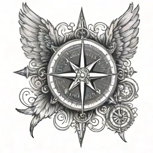 Wings And Compass Design
